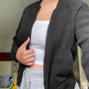 Athletic Works Black Bomber Jacket